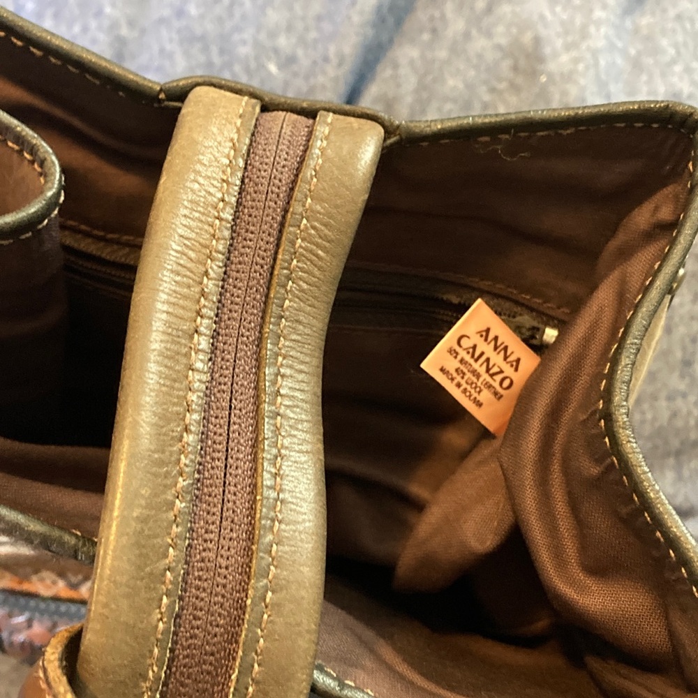 Bohemian Brown Patterned Backpack - image 2